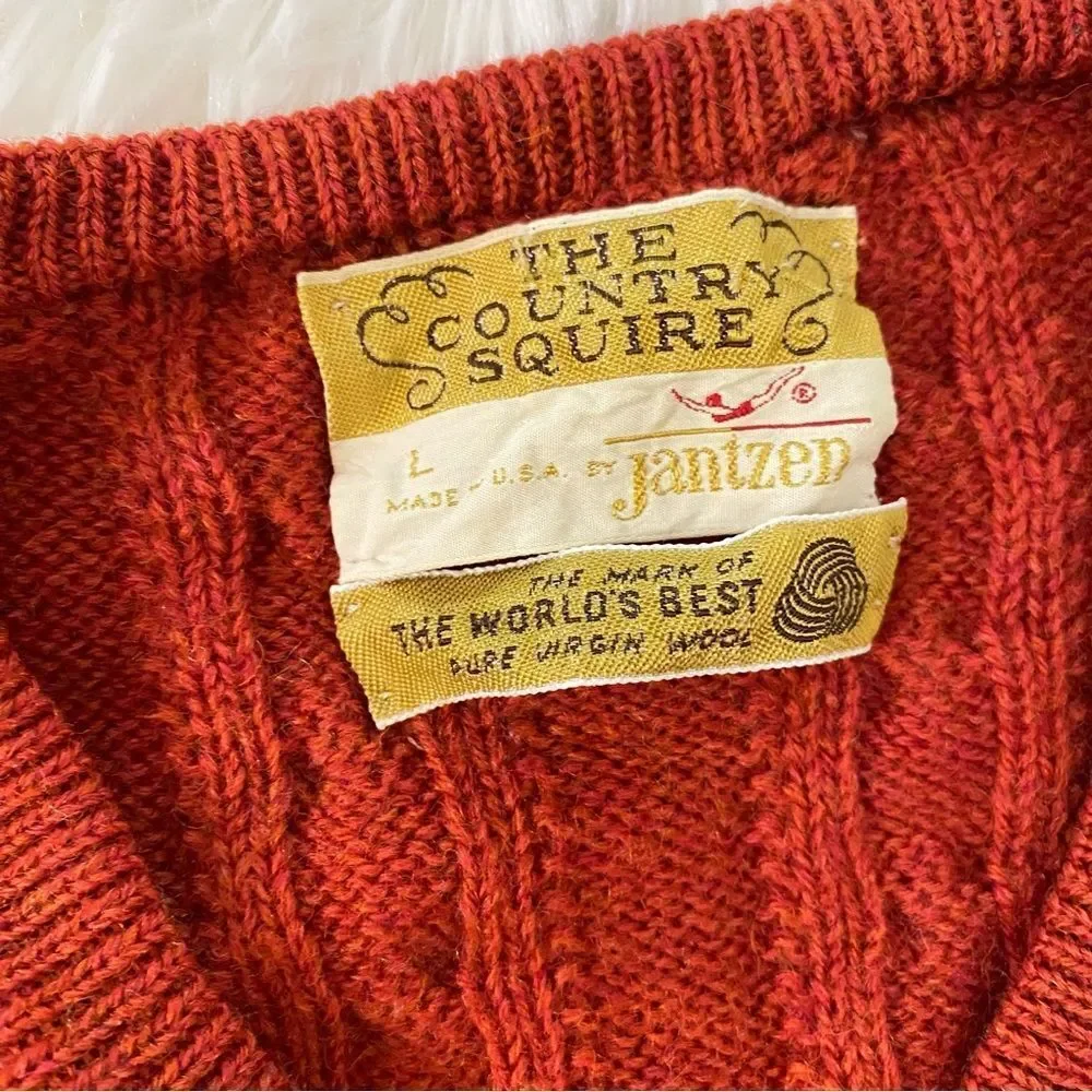 Vintage 70's Virgin Wool Pullover Sweater - Picture 3 of 5